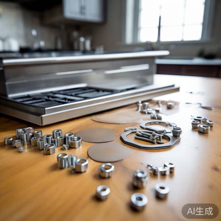 油烟机灶头部件齐全,检查后动手