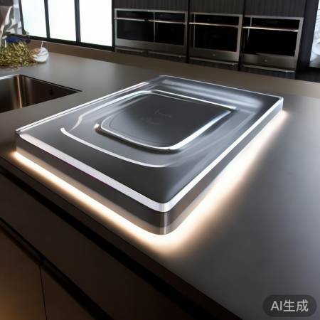 一体盖板,密封美观,LED照明