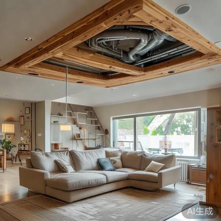 吊顶隐藏管道，家居整洁美观