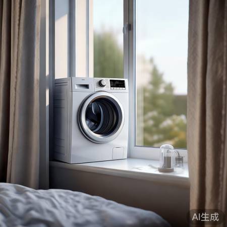 嵌入飘窗洗衣机,操作简便,空间