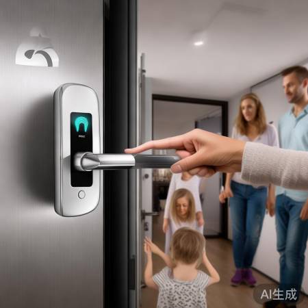 扬格智能锁，多指纹存储，儿童解