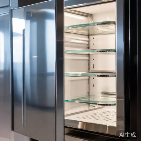 消毒柜盖开启瞬间