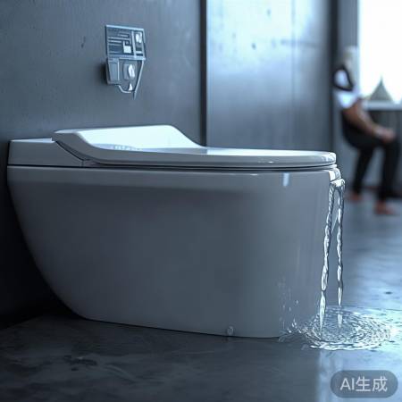 智能马桶自动冲水，节水又干净