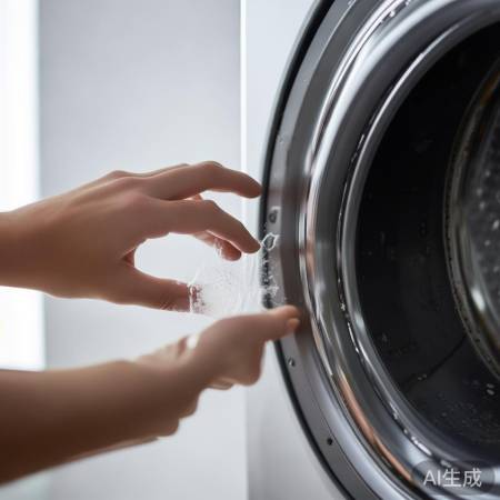 门封圈破损，洗衣机隐患大。