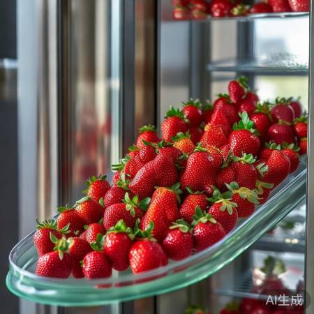 草莓冰箱，生活甜蜜回忆存。