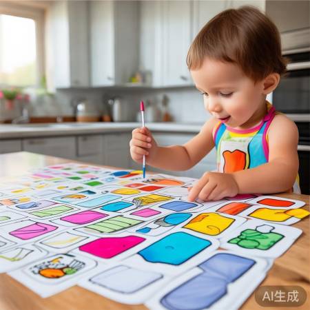 环保涂色贴，创意无限，清洁方便