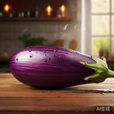 晾茄子表皮除湿，防冰箱潮湿