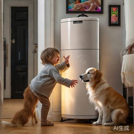 儿童宠物远离热水器,安全无忧。