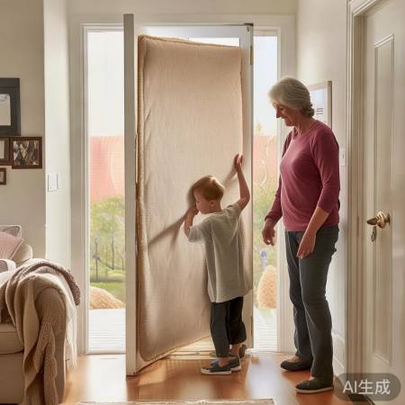 门边装垫子，安全护家人。