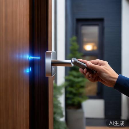 智能锁APP,一键开门,科技新