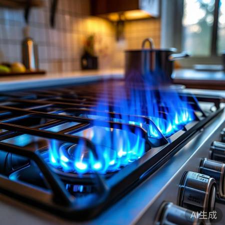 燃气灶高效节能，烹饪速快。