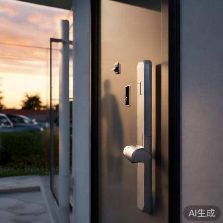 “智能锁守护家，出行更安心。”