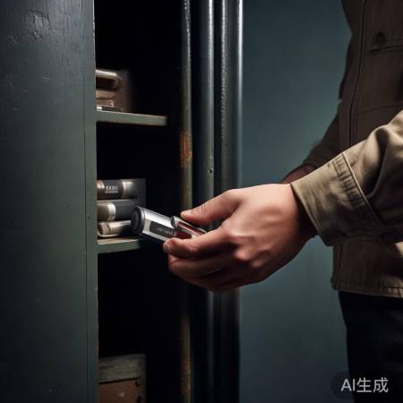 保险柜电池没电，更换新电池解锁