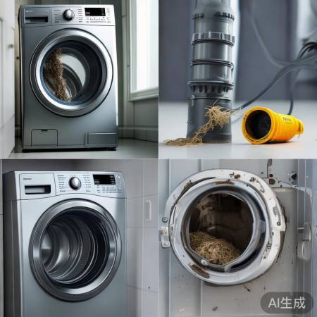 洗衣机排水不畅,检查管道或泵故