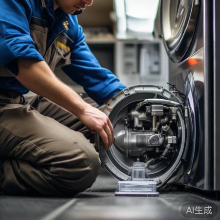 检查洗衣机排水泵，排除堵塞问题