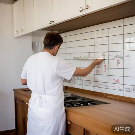 精确测尺寸，铅笔标记，确保安装