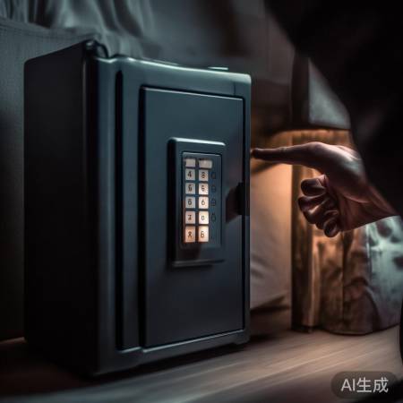 保险柜位置隐蔽，密码定期换，财