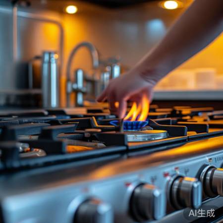 燃气灶安全打火，先关火再点火