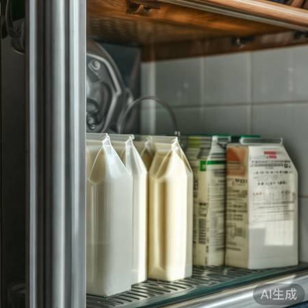 避阳光直射,保牛奶营养口感。