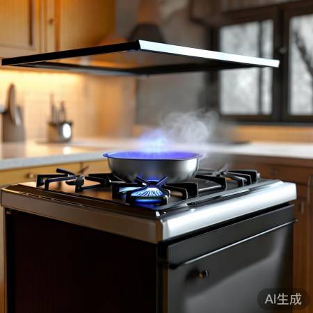 环保油烟燃气灶，厨房清洁好帮手
