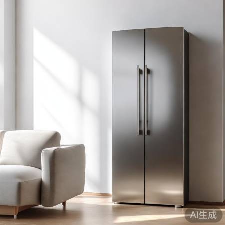 简约冰箱配沙发，现代风清爽利落