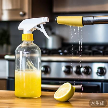 白醋柠檬清洗油烟机,油污一擦净