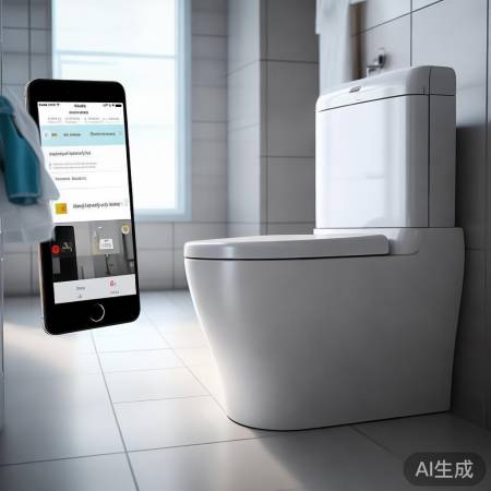 智能马桶:感应冲水,手机控制,