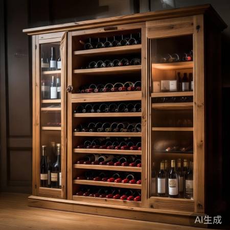 无玻璃门酒柜内质佳外观略逊