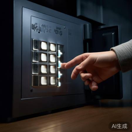 旋转密码盘,开启保险柜。