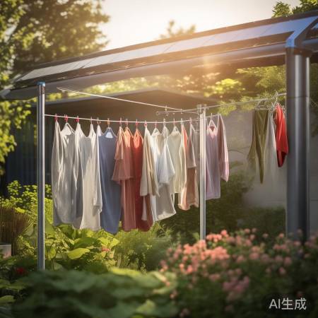 太阳能晾衣架,健康环保晾衣新选