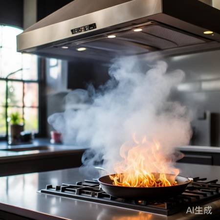 远离火苗,安全使用油烟机