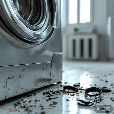 洗衣机噪音大，盘片磨损、安装不