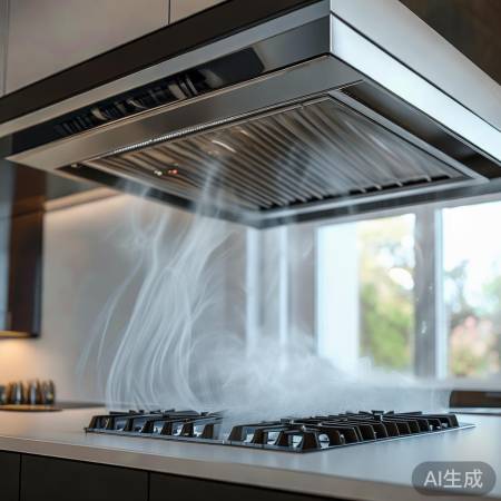 集成灶排风口宜近油烟源