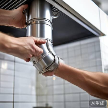 排风管道接口牢固,防油烟泄露。