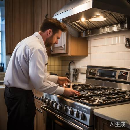 请专业人士安装燃气灶,定期检查