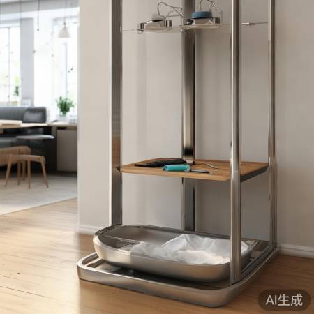 展示台隐藏储物,实用又节省空间