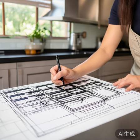 燃气灶安装前先画草图,留足空间