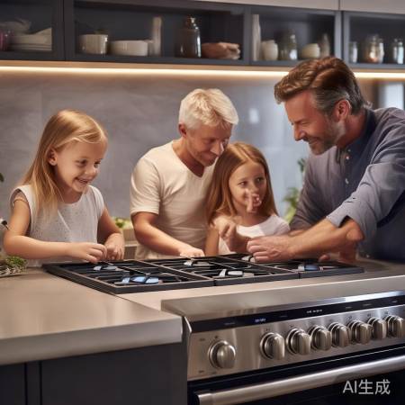 智能燃气灶，自动熄火保安全