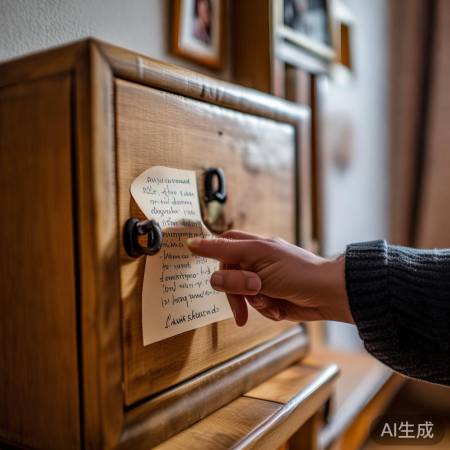 保险柜密码贴条备忘法