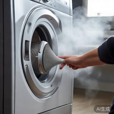 洗衣机风扇保养技巧：适量衣物，