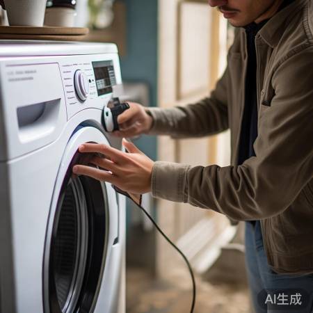 洗衣机电源检查，安全第一。