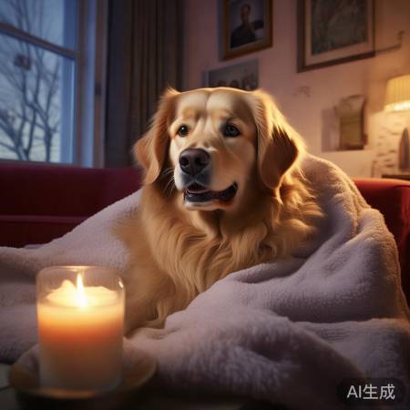 狗狗感冒宜低温，助散热恢复。