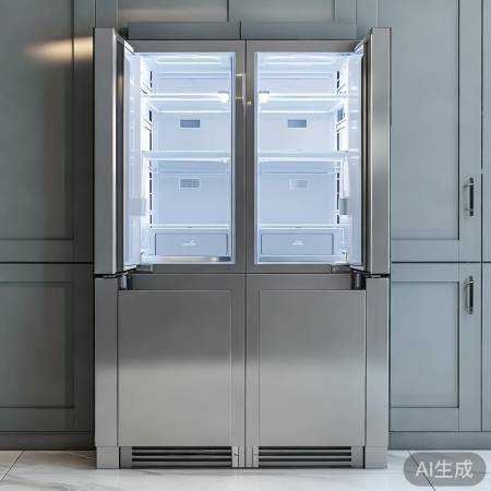 TCL 510升双门冰箱，节能