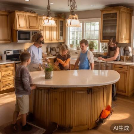 防撞圆角橱柜，安全又美观