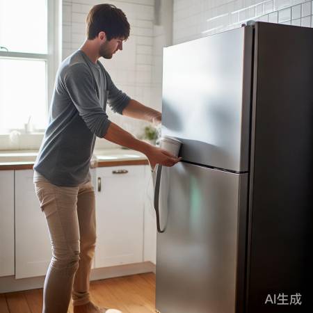 热水浸泡冰箱散热器，提升制冷效