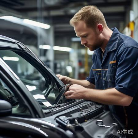 玻璃修复,复位拧紧螺丝。