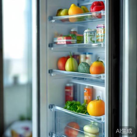 冰箱分区，蔬菜水果、奶熟食、海