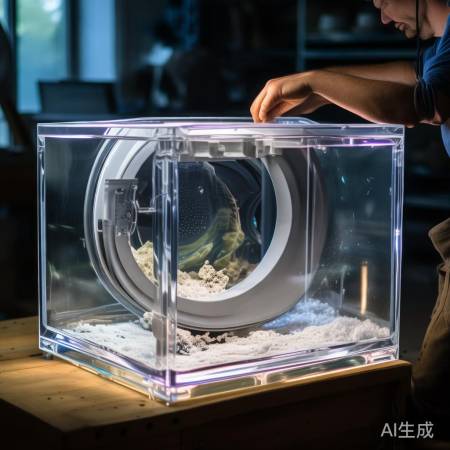 洗衣机变身鱼缸灯，宁静家居新选