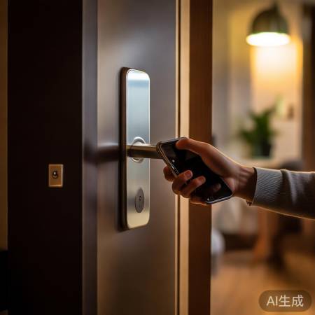 检查智能锁，电池更换成功！