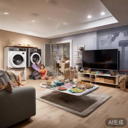 移除洗衣机，拓展空间或换风格指